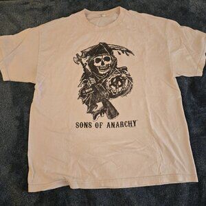 Sons Of Anarchy Shirt Jax Teller Motorcycle Off White XL 2010